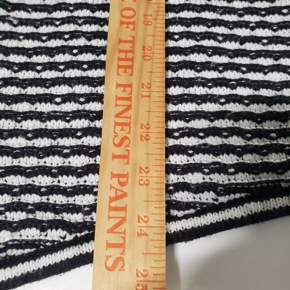 Chicos 3 Stripe Cardigan Black White Casual Career Sweater Womens XL - Picture 8 of 8